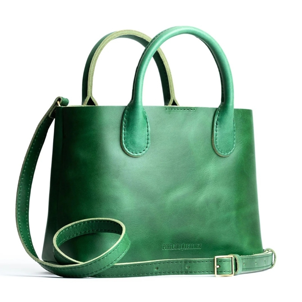 Portland Leather Goods Rainstorm Crossbody Bag Cowboy Mint - NEW